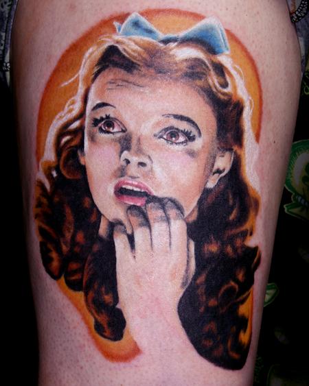 Tattoos - Travis Litke Dorothy Tattoo Wizard of Oz Bloomington Indiana - 133365